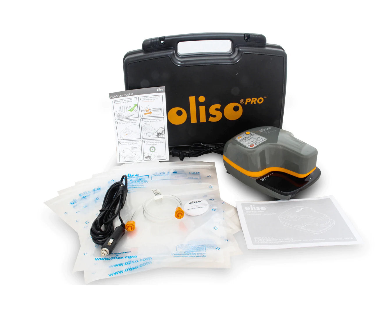 Oliso Pro VS97A PORTABLE Vacuum Sealer with Carry Case